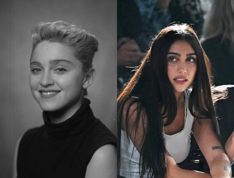 Madonna and Lourdes Leon Madonna and Lourdes Leon, Vanessa Paradis and Lily-Rose Depp, Meryl Streep and Grace Gummer, Kennya Baldwin and Hailey Bieber, Kris Jenner and Kim Kardashian, Blythe Danner and Gwyneth Paltrow, Jerry Hall and Georgia May Jagger, Angelina Jolie and Shiloh Jolie-Pitt, Diana Ross and Tracee Ellis Ross, Carrie Fisher and Billie Lourd, Catherine Zeta-Jones and Carys Douglas, Courtney Love and Frances Bean Cobain, Jada Pinkett Smith and Willow Smith