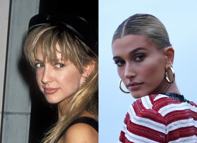 Kennya Baldwin and Hailey Bieber Madonna and Lourdes Leon, Vanessa Paradis and Lily-Rose Depp, Meryl Streep and Grace Gummer, Kennya Baldwin and Hailey Bieber, Kris Jenner and Kim Kardashian, Blythe Danner and Gwyneth Paltrow, Jerry Hall and Georgia May Jagger, Angelina Jolie and Shiloh Jolie-Pitt, Diana Ross and Tracee Ellis Ross, Carrie Fisher and Billie Lourd, Catherine Zeta-Jones and Carys Douglas, Courtney Love and Frances Bean Cobain, Jada Pinkett Smith and Willow Smith