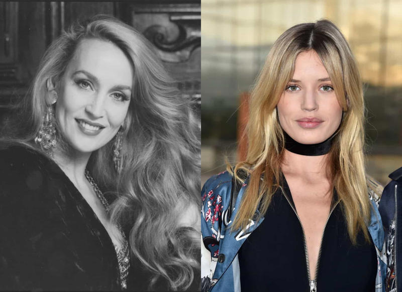 Jerry Hall and Georgia May Jagger Madonna and Lourdes Leon, Vanessa Paradis and Lily-Rose Depp, Meryl Streep and Grace Gummer, Kennya Baldwin and Hailey Bieber, Kris Jenner and Kim Kardashian, Blythe Danner and Gwyneth Paltrow, Jerry Hall and Georgia May Jagger, Angelina Jolie and Shiloh Jolie-Pitt, Diana Ross and Tracee Ellis Ross, Carrie Fisher and Billie Lourd, Catherine Zeta-Jones and Carys Douglas, Courtney Love and Frances Bean Cobain, Jada Pinkett Smith and Willow Smith
