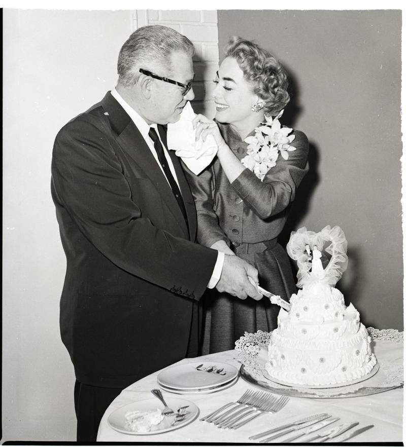 1955: Joan Crawford and Alfred Steele 1930: Dolores del Río and Cedric Gibbons, 1934: Ginger Rogers and Lew Ayres, 1937: Ingrid Bergman and Petter Lindstrom, 1943: Jean-Pierre Aumont and Maria Montez, 1944: Bill Robinson and Elaine Plaines, 1945: Humphrey Bogart and Lauren Bacall, 1945: Shirley Temple and John Agar, 1945: Judy Garland and Vincente Minnelli, 1945: Bette Davis and William Grant Sherry, 1946: Jackie Robinson and Rachel Isum, 1947: Josephine Baker and Jo Bouillon, 1947: Carmen Miranda and David Alfred Sebastian, 1948: Nat King Cole and Maria Hawkins, 1949: Prince Aly Khan and Rita Hayworth, 1949: Lucille Ball and Desi Arnaz, 1950: Conrad Hilton and Elizabeth Taylor, 1951: Tony Curtis and Janet Leigh, 1951: Shah Mohammad Reza Pahlavi and Queen Soraya, 1952: Roger Vadim and Brigitte Bardot, 1952: Elizabeth Taylor and Michael Wilding, 1953: JFK and Jacqueline Kennedy, 1954: Audrey Hepburn and Mel Ferrer, 1954: Joe DiMaggio and Marilyn Monroe, 1955: Joan Crawford and Alfred Steele, 1955: Debbie Reynolds and Eddie Fisher, 1955: Rock Hudson and Phyllis Gates, 1956: Arthur Miller and Marilyn Monroe, 1956: Prince Rainier of Monaco and Grace Kelly, 1957: Sophia Loren and Carlo Ponti, 1957: Robert Wagner and Natalie Wood, 1958: Jayne Mansfield and Mickey Hargitay, 1959: Julie Andrews and Tony Walton, 1959: Dorothy Dandridge and Jack Denison, 1959: Jacques Charrier and Brigitte Bardot, 1960: Eartha Kitt and William McDonald, 1960: Princess Margaret and Antony Armstrong-Jones, 1961: Ginger Rogers and William Marshall, 1961: Lucille Ball and Gary Morton, 1962: Nancy Kwan and Peter Pock, 1964: Elizabeth Taylor and Richard Burton, 1965: Judy Garland and Mark Herron, 1966: Frank Sinatra and Mia Farrow, 1967: Jane Fonda and Roger Vadim, 1967: Elvis Presley and Priscilla Presley, 1968: Sharon Tate and Roman Polanski, 1969: Audrey Hepburn and Andrea Dotti, 1971: Bianca Jagger and Mick Jagger, 1978: Aretha Franklin and Glynn Turman, 1981: Princess Diana and Prince Charles, 1987: Diahann Carroll and Vic Damone