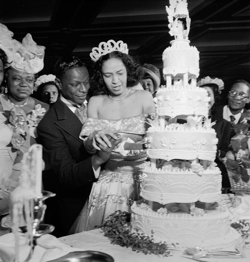 1948: Nat King Cole and Maria Hawkins 1930: Dolores del Río and Cedric Gibbons, 1934: Ginger Rogers and Lew Ayres, 1937: Ingrid Bergman and Petter Lindstrom, 1943: Jean-Pierre Aumont and Maria Montez, 1944: Bill Robinson and Elaine Plaines, 1945: Humphrey Bogart and Lauren Bacall, 1945: Shirley Temple and John Agar, 1945: Judy Garland and Vincente Minnelli, 1945: Bette Davis and William Grant Sherry, 1946: Jackie Robinson and Rachel Isum, 1947: Josephine Baker and Jo Bouillon, 1947: Carmen Miranda and David Alfred Sebastian, 1948: Nat King Cole and Maria Hawkins, 1949: Prince Aly Khan and Rita Hayworth, 1949: Lucille Ball and Desi Arnaz, 1950: Conrad Hilton and Elizabeth Taylor, 1951: Tony Curtis and Janet Leigh, 1951: Shah Mohammad Reza Pahlavi and Queen Soraya, 1952: Roger Vadim and Brigitte Bardot, 1952: Elizabeth Taylor and Michael Wilding, 1953: JFK and Jacqueline Kennedy, 1954: Audrey Hepburn and Mel Ferrer, 1954: Joe DiMaggio and Marilyn Monroe, 1955: Joan Crawford and Alfred Steele, 1955: Debbie Reynolds and Eddie Fisher, 1955: Rock Hudson and Phyllis Gates, 1956: Arthur Miller and Marilyn Monroe, 1956: Prince Rainier of Monaco and Grace Kelly, 1957: Sophia Loren and Carlo Ponti, 1957: Robert Wagner and Natalie Wood, 1958: Jayne Mansfield and Mickey Hargitay, 1959: Julie Andrews and Tony Walton, 1959: Dorothy Dandridge and Jack Denison, 1959: Jacques Charrier and Brigitte Bardot, 1960: Eartha Kitt and William McDonald, 1960: Princess Margaret and Antony Armstrong-Jones, 1961: Ginger Rogers and William Marshall, 1961: Lucille Ball and Gary Morton, 1962: Nancy Kwan and Peter Pock, 1964: Elizabeth Taylor and Richard Burton, 1965: Judy Garland and Mark Herron, 1966: Frank Sinatra and Mia Farrow, 1967: Jane Fonda and Roger Vadim, 1967: Elvis Presley and Priscilla Presley, 1968: Sharon Tate and Roman Polanski, 1969: Audrey Hepburn and Andrea Dotti, 1971: Bianca Jagger and Mick Jagger, 1978: Aretha Franklin and Glynn Turman, 1981: Princess Diana and Prince Charles, 1987: Diahann Carroll and Vic Damone