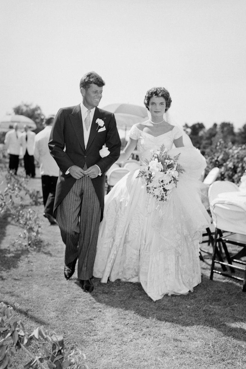 1953: JFK and Jacqueline Kennedy 1930: Dolores del Río and Cedric Gibbons, 1934: Ginger Rogers and Lew Ayres, 1937: Ingrid Bergman and Petter Lindstrom, 1943: Jean-Pierre Aumont and Maria Montez, 1944: Bill Robinson and Elaine Plaines, 1945: Humphrey Bogart and Lauren Bacall, 1945: Shirley Temple and John Agar, 1945: Judy Garland and Vincente Minnelli, 1945: Bette Davis and William Grant Sherry, 1946: Jackie Robinson and Rachel Isum, 1947: Josephine Baker and Jo Bouillon, 1947: Carmen Miranda and David Alfred Sebastian, 1948: Nat King Cole and Maria Hawkins, 1949: Prince Aly Khan and Rita Hayworth, 1949: Lucille Ball and Desi Arnaz, 1950: Conrad Hilton and Elizabeth Taylor, 1951: Tony Curtis and Janet Leigh, 1951: Shah Mohammad Reza Pahlavi and Queen Soraya, 1952: Roger Vadim and Brigitte Bardot, 1952: Elizabeth Taylor and Michael Wilding, 1953: JFK and Jacqueline Kennedy, 1954: Audrey Hepburn and Mel Ferrer, 1954: Joe DiMaggio and Marilyn Monroe, 1955: Joan Crawford and Alfred Steele, 1955: Debbie Reynolds and Eddie Fisher, 1955: Rock Hudson and Phyllis Gates, 1956: Arthur Miller and Marilyn Monroe, 1956: Prince Rainier of Monaco and Grace Kelly, 1957: Sophia Loren and Carlo Ponti, 1957: Robert Wagner and Natalie Wood, 1958: Jayne Mansfield and Mickey Hargitay, 1959: Julie Andrews and Tony Walton, 1959: Dorothy Dandridge and Jack Denison, 1959: Jacques Charrier and Brigitte Bardot, 1960: Eartha Kitt and William McDonald, 1960: Princess Margaret and Antony Armstrong-Jones, 1961: Ginger Rogers and William Marshall, 1961: Lucille Ball and Gary Morton, 1962: Nancy Kwan and Peter Pock, 1964: Elizabeth Taylor and Richard Burton, 1965: Judy Garland and Mark Herron, 1966: Frank Sinatra and Mia Farrow, 1967: Jane Fonda and Roger Vadim, 1967: Elvis Presley and Priscilla Presley, 1968: Sharon Tate and Roman Polanski, 1969: Audrey Hepburn and Andrea Dotti, 1971: Bianca Jagger and Mick Jagger, 1978: Aretha Franklin and Glynn Turman, 1981: Princess Diana and Prince Charles, 1987: Diahann Carroll and Vic Damone