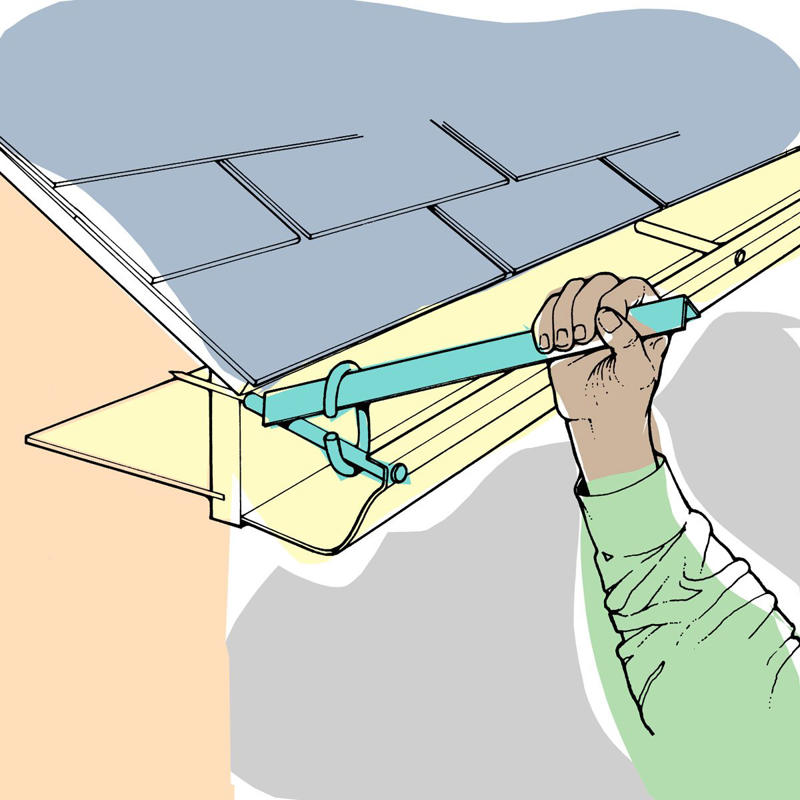 Gutter Straightener Wire Stick-Up, Quieter Doors, Gutter Protector, Staple And Tack Puller Fulcrum, Curtain Rod Plant Pole, Electrical Tape Wrap, Squeaky Floor Fix, Gutter Cleaner, Door Bottom Sander, Stop Those Shifting Studs, Stay-Together Vacuum Hose, Doorknob Set Screws, Get-a-Grip Shop Vacuum, Ladder Hammer, All-Weather Plant ID Tag, Portable Shoe Scraper, Garden Hose Hanger, Big Sheet Carrier, Thumb Saver, Gutter Straightener, Garage Door Saver, Plywood Concrete Mixer, Firewood Shelter, Tree Bark Protector, Hollow Door Fixer, Splashblock Anchor