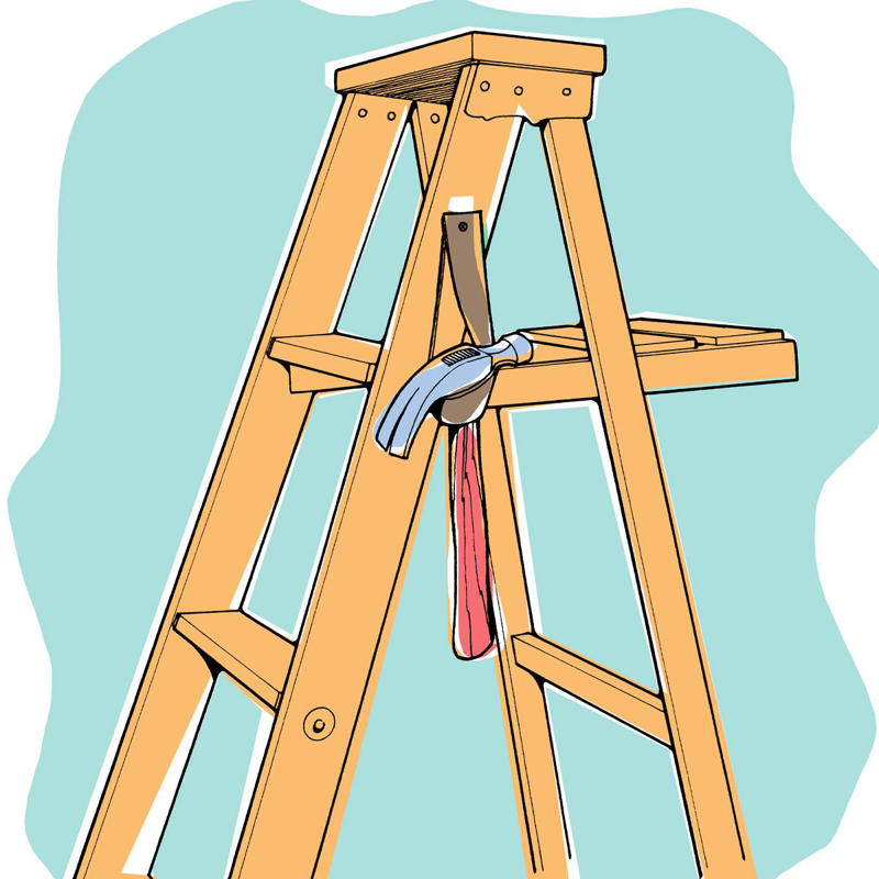Ladder Hammer Wire Stick-Up, Quieter Doors, Gutter Protector, Staple And Tack Puller Fulcrum, Curtain Rod Plant Pole, Electrical Tape Wrap, Squeaky Floor Fix, Gutter Cleaner, Door Bottom Sander, Stop Those Shifting Studs, Stay-Together Vacuum Hose, Doorknob Set Screws, Get-a-Grip Shop Vacuum, Ladder Hammer, All-Weather Plant ID Tag, Portable Shoe Scraper, Garden Hose Hanger, Big Sheet Carrier, Thumb Saver, Gutter Straightener, Garage Door Saver, Plywood Concrete Mixer, Firewood Shelter, Tree Bark Protector, Hollow Door Fixer, Splashblock Anchor