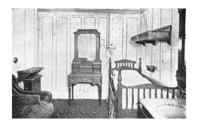 First class: staterooms The Titanic's tragic tale, The creation of a legend, Building the Titanic, The ship of dreams sets sail, A shocking near miss, Heading into history, First class: the grand staircase, First class: dining saloon, First class: a la carte restaurant, First class: Veranda café and Palm Court, First class: keeping fit, First class: the Turkish baths, First class: swimming pool, First class: smoking room, First class: reading and writing room, First class: staterooms, First class: the super-rich passengers, Second class: staterooms, Second class: elevators, Second class: facilities, Second class: promenade deck chairs, Steerage: staterooms, Steerage: dining room, Steerage: smoking room, SS Mesaba sends a warning, "Iceberg right ahead", Extreme peril, To the lifeboats, The final plunge, Carpathia to the rescue, Survivors on the Carpathia, The iceberg that sank the Titanic?, Everyone saved?, The rescue ships, What happened to the crew?, Captain E.J Smith, 'The greatest coward in history', The inquiries, Raise the Titanic?, Finding the ship, Exploring the wreck, Treasures from the seabed, Tragic search for Titanic wreck, Titanic's lost sister, Suite dreams, No more replica