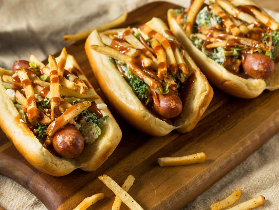OHIO: A Polish boy ALABAMA: A chicken sandwich with white barbecue sauce, ALASKA: A wild Alaskan salmon sandwich, ARIZONA: Frybread tacos, ARKANSAS: A deep-fried catfish sandwich, CALIFORNIA: An avocado club sandwich, COLORADO: A Denver sandwich, CONNECTICUT: A Connecticut hamburger, DELAWARE: A soft-shell fried crab sandwich, FLORIDA: A Cuban sandwich, GEORGIA: A fried chicken sandwich, HAWAII: A Kālua-style pork sandwich, ILLINOIS: A Horseshoe sandwich, INDIANA: A Hoosier sandwich, IOWA: A Tavern or "loose meat" sandwich, KANSAS: "Runza" or "bierocks", KENTUCKY: A Hot Brown sandwich, LOUISIANA: A po'boy, MARYLAND: A crab-cake sandwich, MASSACHUSETTS: A Fluffernutter, MICHIGAN: A corned beef sandwich, MINNESOTA: A Jucy Lucy, MISSISSIPPI: A pig-ear sandwich, MISSOURI: A Gerber sandwich, MONTANA: A PB&J with huckleberry jam, NEBRASKA: A Reuben, NEVADA: A Heart Attack Grill burger, NEW HAMPSHIRE: A fried ham and cheese Monte Cristo drizzled with syrup, NEW JERSEY: A Jersey breakfast sandwich, NEW MEXICO: A green chile cheeseburger, NORTH CAROLINA: A pulled-pork sandwich, NORTH DAKOTA: Smørbrød, OHIO: A Polish boy, OKLAHOMA: A chicken-fried steak sandwich, OREGON: A falafel pita, PENNSYLVANIA: A Philly cheesesteak, RHODE ISLAND: A Dynamite sandwich, SOUTH CAROLINA: A tuna melt, SOUTH DAKOTA: A walleye sandwich, TENNESSEE: A Fluffernutter, TEXAS: A brisket sandwich, UTAH: A pastrami burger, VERMONT: A Vermonter, VIRGINIA: A grilled ham and cheese, WASHINGTON: Bánh mì, WEST VIRGINIA: An apple and turkey sandwich, WISCONSIN: A sausage roll or brat bun, WYOMING: A bison meatball sandwich