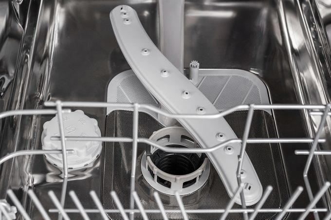 Not cleaning or overcleaning dishes before loading them, Abusing the door, Using too much detergent, Running small loads, Forgetting to replace the hose, Using hard water, Avoiding regular inspections, Putting sharp objects in the racks, Leaving broken glass in the bottom, Overloading it, Using the delay cycle, Forgetting to empty the food trap, Running through candle holders without removing melted wax, Putting in items that are too dirty, Skipping surge protectors, Not using a dishwasher cleaning product, Using cheap dishwasher products, Forgetting to lock the filter at the bottom of the dishwasher, Neglecting to clean the dishwasher screen, Running the wrong cycle type, Loading it incorrectly