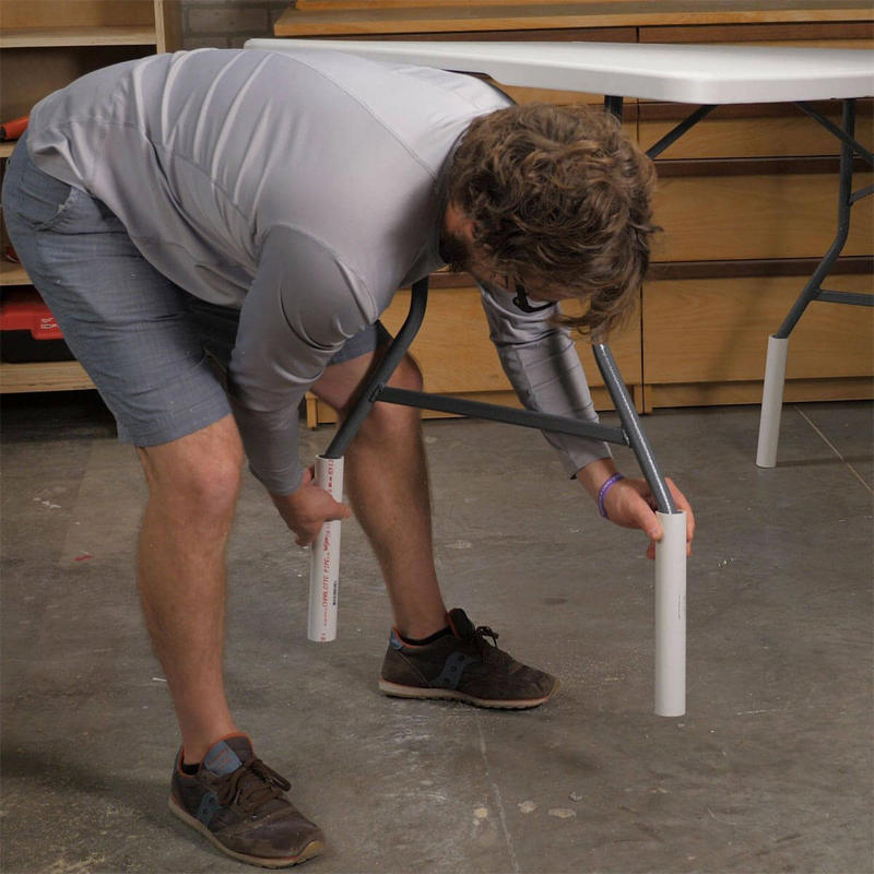 Taller Table Hack Pasta Lighter, Puppy Slow Feeder, Fog-Free Mirrors, Dryer Lint Fire Starter, Secret Cash Stash, The Ultimate Extra Hand, Instant Picture Frame Bumpers, Make Any Rug Extra Comfortable, Lampshade Lint Roller, Taller Table Hack, Quick Cold Drinks, Lawn Mower Grass Chute Saver, How to Make Durable Sandpaper, Use This Simple Hack to Save Your Phone Charger, Effectively and Safely Sweep Up Glass, Staple Remover Hack, Support a Tension Rod with Water Bottle Caps, Coat Your Snow Shovel with Car Wax, Erase Permanent Marker on a Dry Erase Board, Fix Wobbly Furniture with a Penny, Write Notes on the Washer, Magnetized Drill Hack, Bring Dead Sharpies Back to Life