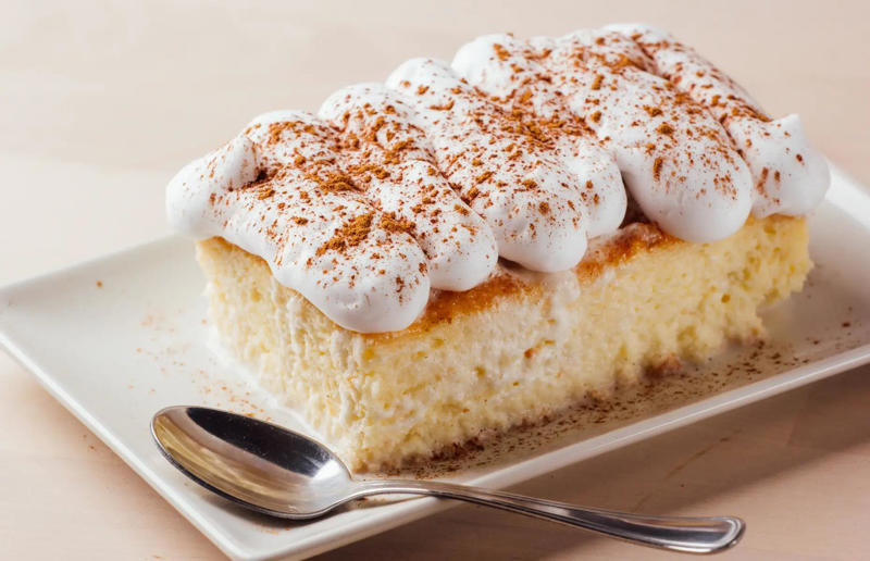 8. Tres leches cake, Latin America 61. Rigó Jancsi, Hungary, 60. Sorbet, various locations, 59. Sticky rice with mango, Thailand, 58. Ma’amoul, Egypt, 57. M’hanncha, Morocco, 56. Vermicelles, France, Italy and Switzerland, 55. Thapthim krop, Thailand, 54. S’mores, USA, 53. Dadar gulung, Indonesia, 52. Cannoli, Italy, 51. Crème caramel, France, 50. Rum cake, Caribbean, 49. Torrijas, Spain, 48. Malva pudding, South Africa, 47. Koeksister, South Africa, 46. Carlota de limón, Mexico, 45. Banoffee pie, England, UK, 44. Alfajores, South America, 43. Doughnuts, various locations, 42. Medovik, Russia, 41. Crumble, UK, 40. Lamington, Australia, 39. Bread and butter pudding, England, UK, 38. Profiteroles, France, 37. Galaktoboureko, various locations, 36. Gelato, Italy, 35. Churros, Spain and Portugal, 34. Gulab jamun, India, 33. Trifle, England, UK, 32. Snow ice, Taiwan, 31. Red velvet cake, USA, 30. Crêpes Suzette, France, 29. Bienenstich, Germany, 28. Chocolate soufflé, France, 27. Baked Alaska, USA, 26. Mooncakes, China, 25. Panna cotta, Italy, 24. Qatayef, Middle East, 23. Eton mess, England, UK, 22. Pecan pie, USA, 21. Pavlova, Australia or New Zealand, 20. Brownies, USA, 19. Rote grütze, Germany, 18. Tarte Tatin, France, 17. Kulfi, India, 16. Tiramisù, Italy, 15. Crème brûlée, France, 14. Frozen yogurt, USA, 13. Sticky toffee pudding, UK, 12. Black Forest gâteau, Germany, 11. Nanaimo bar, Canada, 10. Cendol, Southeast Asia, 9. Mochi, Japan, 8. Tres leches cake, Latin America, 7. Baklava, Türkiye, 6. Key lime pie, USA, 5. Chocolate mousse, France, 4. Apfelstrudel, Austria, 3. Apple pie, various locations, 2. Cheesecake, various locations