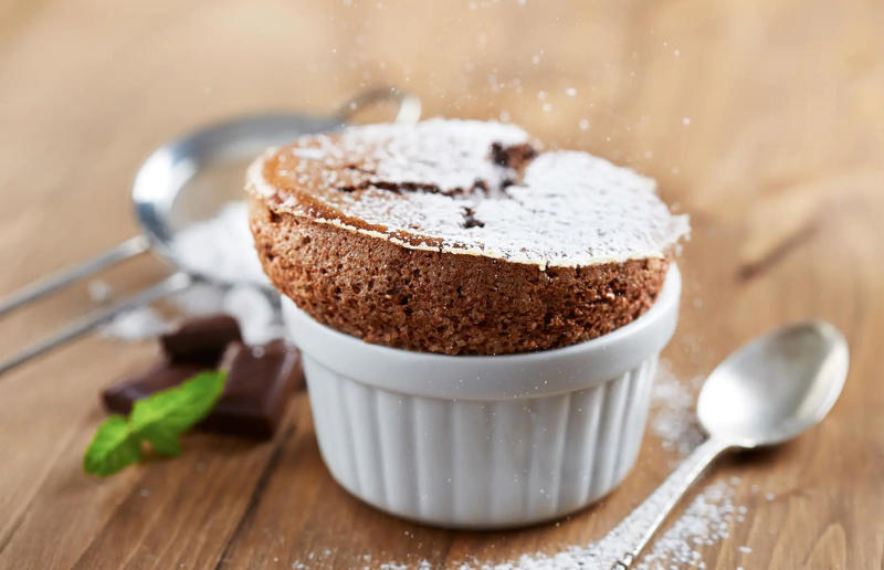 28. Chocolate soufflé, France 61. Rigó Jancsi, Hungary, 60. Sorbet, various locations, 59. Sticky rice with mango, Thailand, 58. Ma’amoul, Egypt, 57. M’hanncha, Morocco, 56. Vermicelles, France, Italy and Switzerland, 55. Thapthim krop, Thailand, 54. S’mores, USA, 53. Dadar gulung, Indonesia, 52. Cannoli, Italy, 51. Crème caramel, France, 50. Rum cake, Caribbean, 49. Torrijas, Spain, 48. Malva pudding, South Africa, 47. Koeksister, South Africa, 46. Carlota de limón, Mexico, 45. Banoffee pie, England, UK, 44. Alfajores, South America, 43. Doughnuts, various locations, 42. Medovik, Russia, 41. Crumble, UK, 40. Lamington, Australia, 39. Bread and butter pudding, England, UK, 38. Profiteroles, France, 37. Galaktoboureko, various locations, 36. Gelato, Italy, 35. Churros, Spain and Portugal, 34. Gulab jamun, India, 33. Trifle, England, UK, 32. Snow ice, Taiwan, 31. Red velvet cake, USA, 30. Crêpes Suzette, France, 29. Bienenstich, Germany, 28. Chocolate soufflé, France, 27. Baked Alaska, USA, 26. Mooncakes, China, 25. Panna cotta, Italy, 24. Qatayef, Middle East, 23. Eton mess, England, UK, 22. Pecan pie, USA, 21. Pavlova, Australia or New Zealand, 20. Brownies, USA, 19. Rote grütze, Germany, 18. Tarte Tatin, France, 17. Kulfi, India, 16. Tiramisù, Italy, 15. Crème brûlée, France, 14. Frozen yogurt, USA, 13. Sticky toffee pudding, UK, 12. Black Forest gâteau, Germany, 11. Nanaimo bar, Canada, 10. Cendol, Southeast Asia, 9. Mochi, Japan, 8. Tres leches cake, Latin America, 7. Baklava, Türkiye, 6. Key lime pie, USA, 5. Chocolate mousse, France, 4. Apfelstrudel, Austria, 3. Apple pie, various locations, 2. Cheesecake, various locations