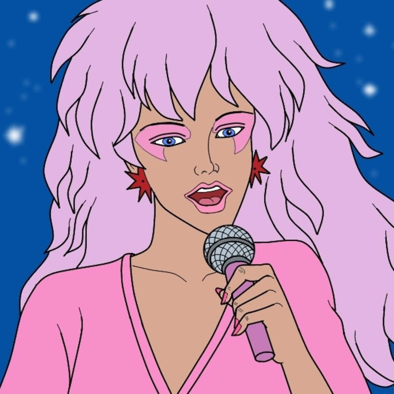 Jem and the Holograms Jem and the Holograms, Motoko Kusanagi, Lupin III, Kim Possible, Philip J. Fry, Doraemon, Dash Kappei, Yakko, Wakko and Dot, Edward Elric, April O'Neil, Mikki and Yuu, Ash and Pikachu, Beetlejuice, Koro-Sensei, SpongeBob SquarePants, Bugs Bunny, Candice Candy White, Captain Planet, Carmen Sandiego, Road Runner and Wile E. Coyote, Shinichi Kudo, Family Guy, The Flintstones, Galaxy Rangers, Gargoyles, Harlem Globetrotters, Homer Simpson, Jessica Rabbit, The Jetsons, Justice League, Yumeko Jabami, Light and Ryuk, Yakko and Miko, Muppet Babies, Oliver Atom, Monkey D. Luffy, Uncle Scrooge, Ranma and Akane, The Real Ghostbusters, Scooby Doo, Sherlock Holmes, Superman, The Powerpuff Girls, Tiny Toons Adventures, Optimus Prime, Yogi and Boo-boo, Alita: Battle ANgel, Beavis and Butt-head, Courage the Cowardly dog, Fanboy and Chum Chum, Finn (The Human), Son Gokuh, Cosmo and Wanda, Huckleberry Hound, Jimmy Neutron, Johnny Test, Penguins of Madagascar, Marsupilami, Mazinger Z, Mickey Mouse, Peppa Pig, The Pink Panther, PinkFong, Raponchi the frog, Ren and Stimpy, Shin Chan, Sam, Clover and Alex