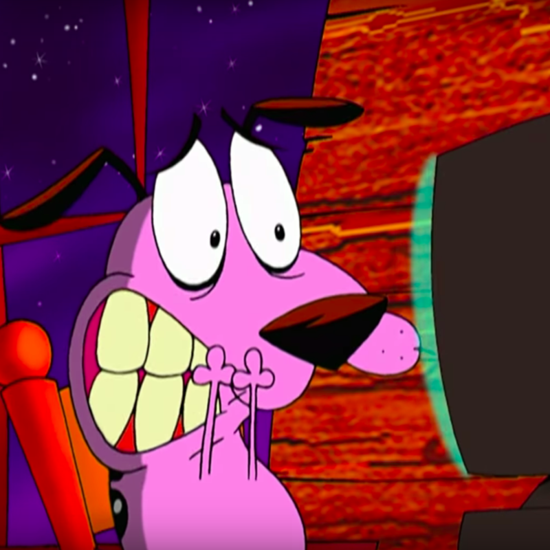 Courage the Cowardly dog Jem and the Holograms, Motoko Kusanagi, Lupin III, Kim Possible, Philip J. Fry, Doraemon, Dash Kappei, Yakko, Wakko and Dot, Edward Elric, April O'Neil, Mikki and Yuu, Ash and Pikachu, Beetlejuice, Koro-Sensei, SpongeBob SquarePants, Bugs Bunny, Candice Candy White, Captain Planet, Carmen Sandiego, Road Runner and Wile E. Coyote, Shinichi Kudo, Family Guy, The Flintstones, Galaxy Rangers, Gargoyles, Harlem Globetrotters, Homer Simpson, Jessica Rabbit, The Jetsons, Justice League, Yumeko Jabami, Light and Ryuk, Yakko and Miko, Muppet Babies, Oliver Atom, Monkey D. Luffy, Uncle Scrooge, Ranma and Akane, The Real Ghostbusters, Scooby Doo, Sherlock Holmes, Superman, The Powerpuff Girls, Tiny Toons Adventures, Optimus Prime, Yogi and Boo-boo, Alita: Battle ANgel, Beavis and Butt-head, Courage the Cowardly dog, Fanboy and Chum Chum, Finn (The Human), Son Gokuh, Cosmo and Wanda, Huckleberry Hound, Jimmy Neutron, Johnny Test, Penguins of Madagascar, Marsupilami, Mazinger Z, Mickey Mouse, Peppa Pig, The Pink Panther, PinkFong, Raponchi the frog, Ren and Stimpy, Shin Chan, Sam, Clover and Alex