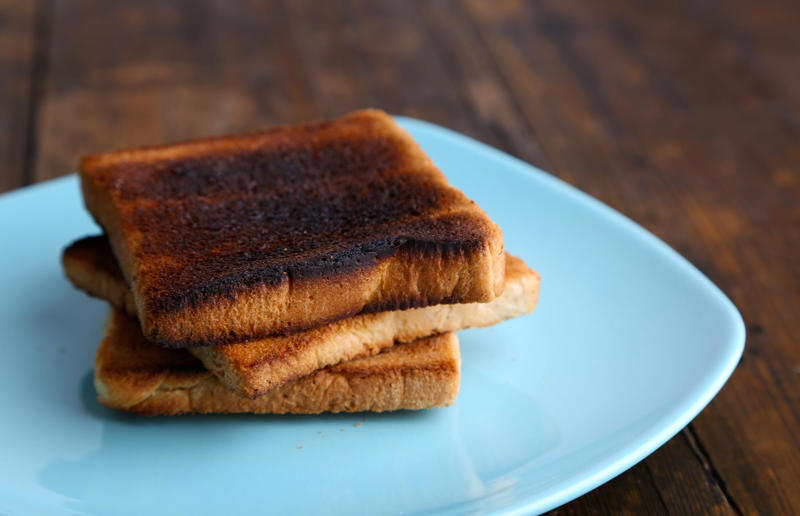 Avoid: burnt toast 29. Eat more unrefined carbs, 28. Cook from scratch, 27. Replace saturated fat with monosaturated fat, 26. Drink green tea, 25. Try a Mediterranean diet, 24. Be a healthy vegan, 23. Only eat fries once a week, 22. Enjoy healthy sweet treats, 21. Toast bread until golden brown, 20. Don't char your meat too much, 19. Cut down on the hot dogs, 18. Choose nitrate-free bacon, 17. Watch your dairy intake, 16. Go easy on the salt, 15. Drink more water, 14. Eat plant-based protein, 13. Try plant-based fats, 12. Enjoy periods of fasting, 11. Go big on leafy greens, 10. Make pulses your friends, 9. Spice up your life, 8. Embrace a Japanese diet, 7. Eat more fruit – especially blueberries, 6. Increase your fibre intake, 5. Go nuts, 4. PB&J sandwiches are good for you, 3. Only drink coffee in the morning, 2. Up the Omega-3s