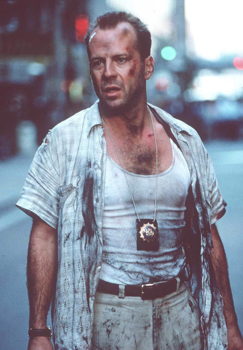 John McLane Tony Manero, Rick Deckard, Mia Wallace, Axel Foley, Scarlett O'Hara, Norman Bates, John McLane, Eliot Ness, Leia Organa, Maverick, Frodo Bolson, William Wallace, Danny Zuko and Sandy Olsson, Jack Torrance, Clarice Starling and Hannibal Lecter, Kevin Macallister, The Dude (Jeff Lebowski), John Wick, Vito Corleone, Marty McFly and Emmet Doc Brown, Will Hunting, Neo, Trinity and Morpheus, Travis Bickle, Tyler Durden, Rachel Marron and Frank Farmer, Benjamin Button, Katniss Everdeen, Pennywise, Rick Blaine, Frank Drebin, Keyser Soze (spoiler alert!), Madmartigan, Jason Bourne, Tony Montana, Dominic Toreto, Jack Burton, Father Karras and Regan MacNeil, Anton Chigurh, Jessica Rabbit, Ellen Ripley, Margo Channing, Jack Sparrow, Inigo Montoya, Rocky Balboa, Bruce Wayne