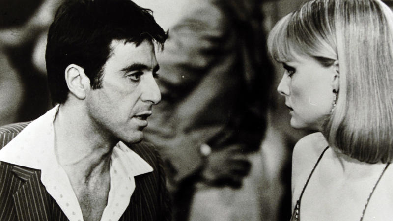 Tony Montana Tony Manero, Rick Deckard, Mia Wallace, Axel Foley, Scarlett O'Hara, Norman Bates, John McLane, Eliot Ness, Leia Organa, Maverick, Frodo Bolson, William Wallace, Danny Zuko and Sandy Olsson, Jack Torrance, Clarice Starling and Hannibal Lecter, Kevin Macallister, The Dude (Jeff Lebowski), John Wick, Vito Corleone, Marty McFly and Emmet Doc Brown, Will Hunting, Neo, Trinity and Morpheus, Travis Bickle, Tyler Durden, Rachel Marron and Frank Farmer, Benjamin Button, Katniss Everdeen, Pennywise, Rick Blaine, Frank Drebin, Keyser Soze (spoiler alert!), Madmartigan, Jason Bourne, Tony Montana, Dominic Toreto, Jack Burton, Father Karras and Regan MacNeil, Anton Chigurh, Jessica Rabbit, Ellen Ripley, Margo Channing, Jack Sparrow, Inigo Montoya, Rocky Balboa, Bruce Wayne