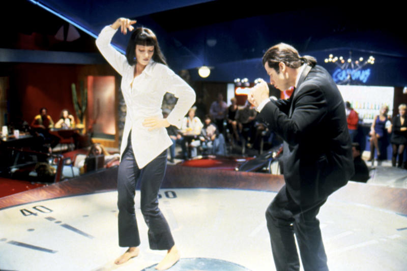 Mia Wallace Tony Manero, Rick Deckard, Mia Wallace, Axel Foley, Scarlett O'Hara, Norman Bates, John McLane, Eliot Ness, Leia Organa, Maverick, Frodo Bolson, William Wallace, Danny Zuko and Sandy Olsson, Jack Torrance, Clarice Starling and Hannibal Lecter, Kevin Macallister, The Dude (Jeff Lebowski), John Wick, Vito Corleone, Marty McFly and Emmet Doc Brown, Will Hunting, Neo, Trinity and Morpheus, Travis Bickle, Tyler Durden, Rachel Marron and Frank Farmer, Benjamin Button, Katniss Everdeen, Pennywise, Rick Blaine, Frank Drebin, Keyser Soze (spoiler alert!), Madmartigan, Jason Bourne, Tony Montana, Dominic Toreto, Jack Burton, Father Karras and Regan MacNeil, Anton Chigurh, Jessica Rabbit, Ellen Ripley, Margo Channing, Jack Sparrow, Inigo Montoya, Rocky Balboa, Bruce Wayne
