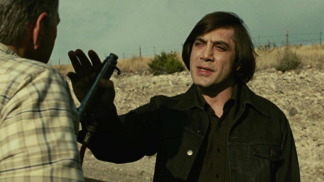 Anton Chigurh Tony Manero, Rick Deckard, Mia Wallace, Axel Foley, Scarlett O'Hara, Norman Bates, John McLane, Eliot Ness, Leia Organa, Maverick, Frodo Bolson, William Wallace, Danny Zuko and Sandy Olsson, Jack Torrance, Clarice Starling and Hannibal Lecter, Kevin Macallister, The Dude (Jeff Lebowski), John Wick, Vito Corleone, Marty McFly and Emmet Doc Brown, Will Hunting, Neo, Trinity and Morpheus, Travis Bickle, Tyler Durden, Rachel Marron and Frank Farmer, Benjamin Button, Katniss Everdeen, Pennywise, Rick Blaine, Frank Drebin, Keyser Soze (spoiler alert!), Madmartigan, Jason Bourne, Tony Montana, Dominic Toreto, Jack Burton, Father Karras and Regan MacNeil, Anton Chigurh, Jessica Rabbit, Ellen Ripley, Margo Channing, Jack Sparrow, Inigo Montoya, Rocky Balboa, Bruce Wayne