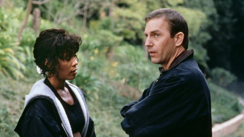 Rachel Marron and Frank Farmer Tony Manero, Rick Deckard, Mia Wallace, Axel Foley, Scarlett O'Hara, Norman Bates, John McLane, Eliot Ness, Leia Organa, Maverick, Frodo Bolson, William Wallace, Danny Zuko and Sandy Olsson, Jack Torrance, Clarice Starling and Hannibal Lecter, Kevin Macallister, The Dude (Jeff Lebowski), John Wick, Vito Corleone, Marty McFly and Emmet Doc Brown, Will Hunting, Neo, Trinity and Morpheus, Travis Bickle, Tyler Durden, Rachel Marron and Frank Farmer, Benjamin Button, Katniss Everdeen, Pennywise, Rick Blaine, Frank Drebin, Keyser Soze (spoiler alert!), Madmartigan, Jason Bourne, Tony Montana, Dominic Toreto, Jack Burton, Father Karras and Regan MacNeil, Anton Chigurh, Jessica Rabbit, Ellen Ripley, Margo Channing, Jack Sparrow, Inigo Montoya, Rocky Balboa, Bruce Wayne