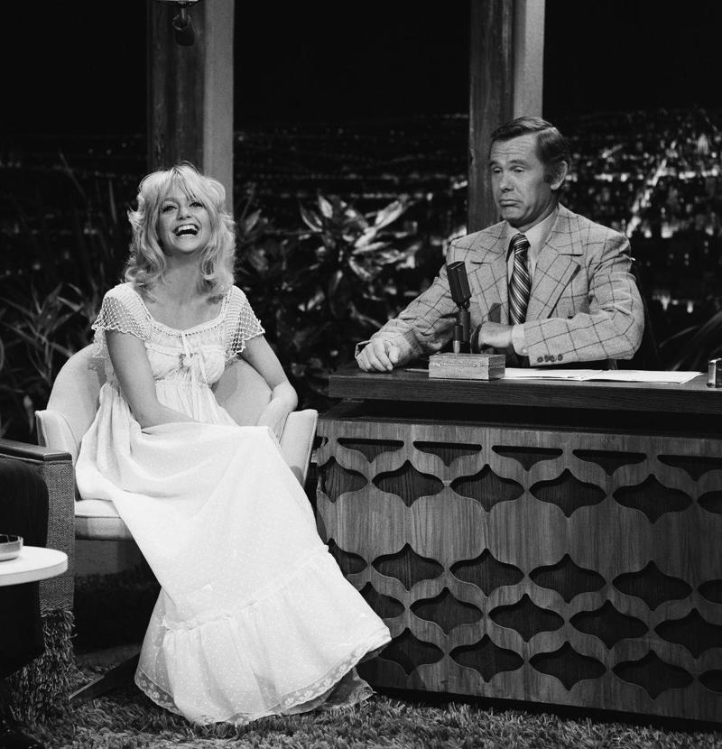 10) 1970: The Tonight Show Starring Johnny Carson 1) 1960: Playing the Piano, 2) 1964: Summer Dress, 3) 1964: Ruffles and Gingham, 4) 1965: Bright Stripes, 5) 1965: A Minidress, 6) 1967: Floral Print, 7) 1969: Pretty in Pearls, 8) 1969: Cactus Flower New York City Premiere, 9) 1970: Shade-y Business, 10) 1970: The Tonight Show Starring Johnny Carson, 11) 1973: 45th Annual Academy Awards Governors Ball, 12) 1974: The Girl from Petrovka, 13) 1975: Shampoo, 14) 1977: Third Annual People's Choice Awards, 15) 1978: 50th Annual Academy Awards Ball, 16) 1980: With Liza Minelli, 17) 1981: 18th Annual Publicists Guild of America Awards, 18) 1982: At Elaine's Restaurant, 19) 1982: Cats, 20) 1983: At Mr. Chow's Restaurant, 21) 1985: Opening of the American Ballet Theater, 22) 1989: 61st Annual Academy Awards, 23) 1989: Third Annual American Cinematheque Award Salute to Steven Spielberg, 24) 1989: Back to the Future Part 2 Los Angeles Premiere, 25) 1990: Ruching and Ruffles, 26) 1991: Soapdish Los Angeles Premiere, 27) 1993: Dave Premiere, 28) 1996: 11th Cinematheque Award, 29) 1999: 71st Academy Awards, 30) 2000: 14th American Comedy Awards, 31) 2001: 73rd Academy Awards, 32) 2003: 60th Golden Globe Awards, 33) 2003: Alex & Emma Premiere, 34) 2004: Miracle Los Angeles Premiere, 35) 2008: Cannes Film Festival, 36) 2009: Nine New York Screening, 37) 2010: The Elephant Parade, 38) 2017: 74th Annual Golden Globe Awards, 39) 2018: 24th Annual Screen Actors Guild Awards, 40) 2022: Glass Onion: A Knives Out Mystery