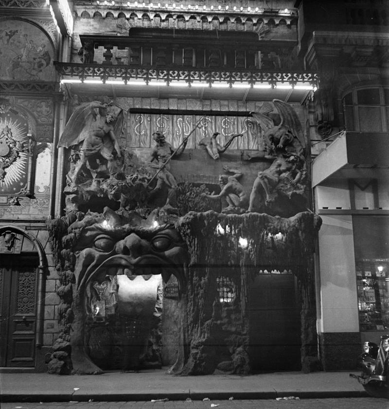 Cincinnati Public Library, Cincinnati, Original Waldorf Astoria Hotel, New York, Peacock Alley at the Waldorf-Astoria Hotel, Roxy Theater, New York, Pennsylvania Station, New York, Chicago Federal Building, Chicago, Nordbahnhof, Vienna, Cabaret de L'Enfer, Paris, Detroit Museum of Art, Detroit, Kėdainiai Palace, Lithuania, Casa de Velázquez, Madrid, Shibe Park, Philadelphia, Original Madison Square Garden, New York, The second Madison Square Garden, New York, New York World building