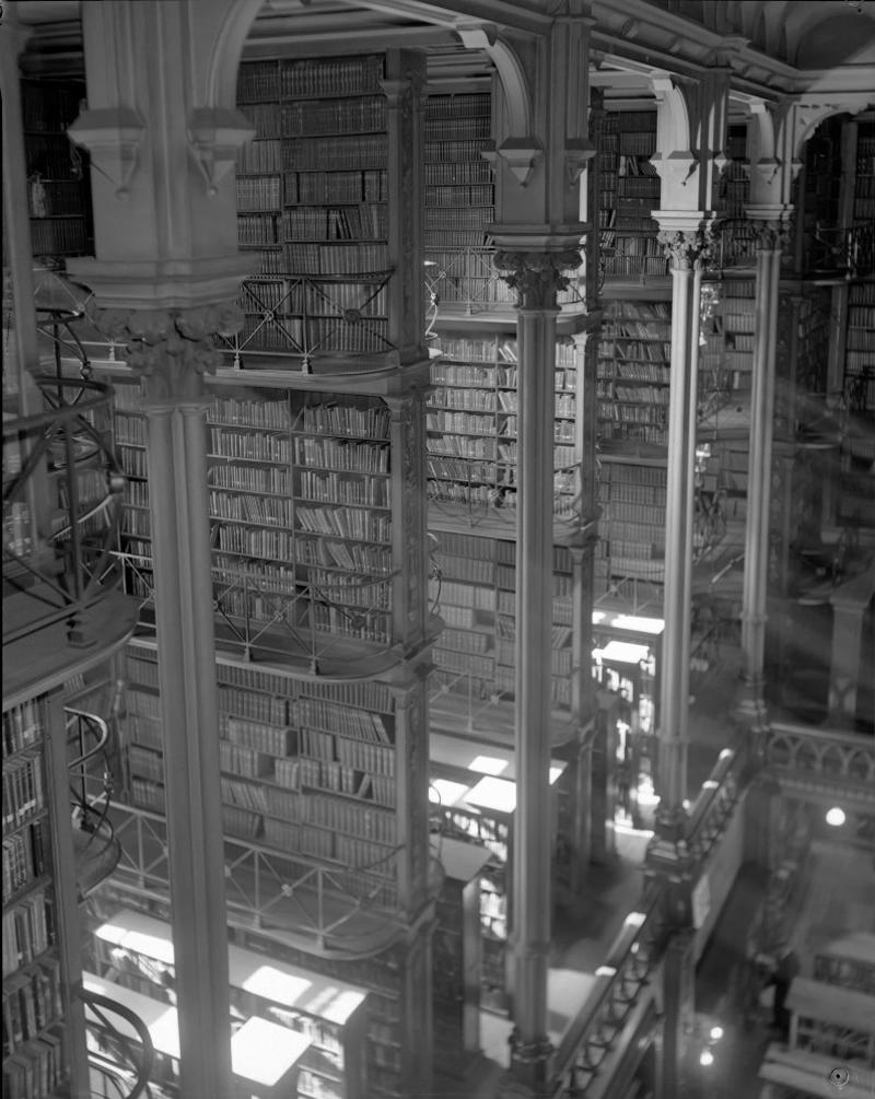 Cincinnati Public Library, Cincinnati, Original Waldorf Astoria Hotel, New York, Peacock Alley at the Waldorf-Astoria Hotel, Roxy Theater, New York, Pennsylvania Station, New York, Chicago Federal Building, Chicago, Nordbahnhof, Vienna, Cabaret de L'Enfer, Paris, Detroit Museum of Art, Detroit, Kėdainiai Palace, Lithuania, Casa de Velázquez, Madrid, Shibe Park, Philadelphia, Original Madison Square Garden, New York, The second Madison Square Garden, New York, New York World building