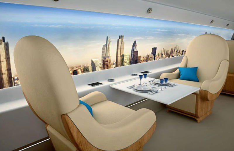 A glimpse into the future of passenger flight, Pilotless air taxis, Automated airports, Hybrid and all-electric planes, Luxury airships, Supersonic jets, Windowless cabins and more, The blended wing aircraft