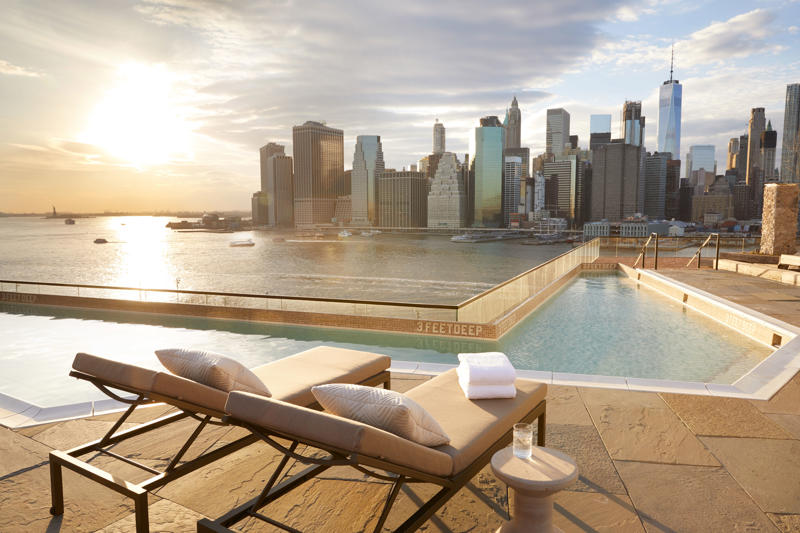 The Manner, The Surrey, a Corinthia Hotel, W New York-Union Square, The Ned NoMad, Crosby Street Hotel, The Ritz-Carlton New York, NoMad, The Carlyle, A Rosewood Hotel, Fouquet's New York, Park Hyatt New York, The Wall Street Hotel, Pendry Manhattan West, The Mercer, Hotel Chelsea, The Bowery Hotel, The Mark, The Fifth Avenue Hotel, Ace Hotel Brooklyn, The Lowell, ModernHaus Soho, Warren Street Hotel, Aman New York, The Langham, New York, Fifth Avenue, Freehand New York, Baccarat Hotel New York, Gansevoort Meatpacking NYC, Soho House New York, The Hoxton Williamsburg, The New York Edition, The Ludlow, 1 Hotel Brooklyn Bridge, The St. Regis New York, The Beekman, A Thompson Hotel, 33 Hotel, New York City, Seaport, The Pierre, A Taj Hotel, The Whitby Hotel, Casa Cipriani, Wythe Hotel, AKA Central Park, The Marlton Hotel