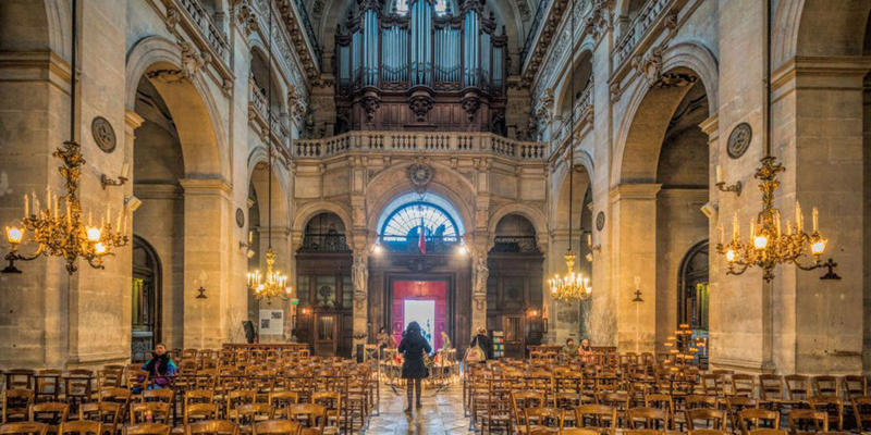 Sacre Coeur Basilica, The Madeleine Church, Cathedral Basilica of Saint-Denis, Sainte-Chapelle, Saint-Etienne du Mont Church, Church of Saint-Sulpice, Saint-Paul-Saint-Louis Church