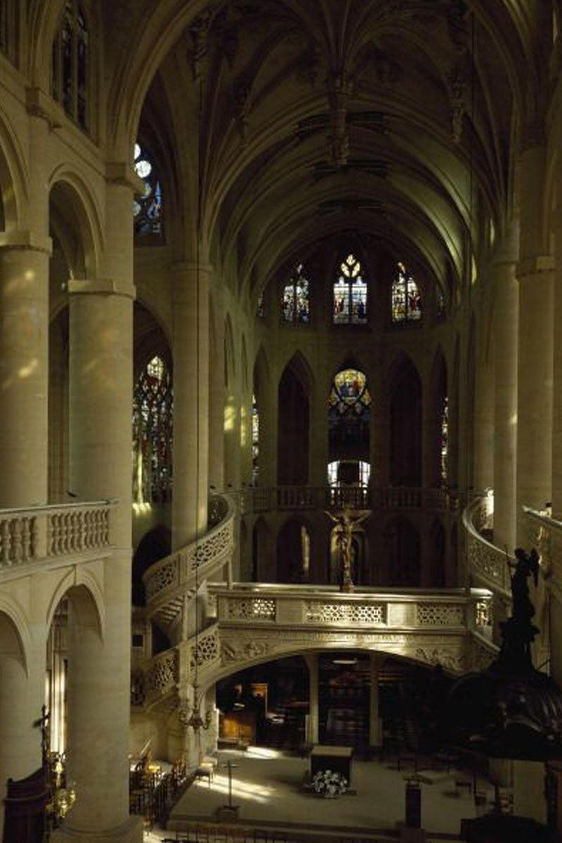 Sacre Coeur Basilica, The Madeleine Church, Cathedral Basilica of Saint-Denis, Sainte-Chapelle, Saint-Etienne du Mont Church, Church of Saint-Sulpice, Saint-Paul-Saint-Louis Church