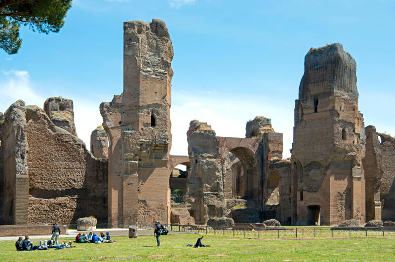 Baths of Caracalla Sant'Ivo alla Sapienza, Galleria Doria Pamphilj, Villa Doria Pamphilj, Colosseum, Ancient Pharmacy of Santa Maria della Scala, MAXXI Rome, Capitoline Museums, Palatine Hill, Jubilee Church, San Zeno Chapel at Santa Prassede, Domus Aurea, Vespa Sidecar Tour, Urban Rafting on Rome's Tiber River, Mercato di Campagna Amica del Circo Massimo, Villa Farnesina, Janiculum Hill, Pantheon, Santa Maria in Trastevere, Santa Maria del Popolo, Le Domus Romane di Palazzo Valentini, Palazzo Massimo, The Vatican Necropolis (Scavi) Tour at St Peter’s Basilica, Baths of Caracalla, Villa d'Este, Quartiere San Lorenzo