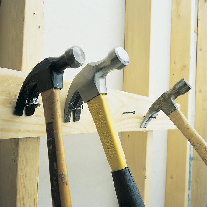Quick Woodworking File, Check Out These Hand Tool Hacks and Modifications for Woodworking:, Custom Pads for a Mechanic’s Vise, More Planing, Less Exercise, Always Know Where to Find Your Paint Can Opener, Use a Sneaker to Clean Sandpaper, How to Magnetize a Screwdriver, Hands-Free Light Hack, Brush with a Drill, Kitty Litter Pouch for Tool Protection, Two Sizes of Brad Nails in One Gun, Caulk Gun Clamp, Hammer Cushion, Check if Your Square is Square, How to Fix a Square, Lighted Screwdriver Hack, Compressor Creeper, Saddles for Sawhorses, Bobby Pin Nail Holder, Hooks for Drill Storage, Vise-Grips to Pull Nails, Circle Gets the Square, Customized Chuck Key, Flush-Cutting Hacksaw, Last-Ditch Nail Pulling, Long-Reach Screwdriver, Longer-Lasting Utility Blade, Mini Drywall Saw, No-Dent Nail Finishing, PVC Sanding Files, Make Your Own Awl, Wrench for Rounded Bolts, Hang Your Roofing Tools, Clamp With a Tie-Down Strap, Mix Concrete with a Rake, Make Mini Roller Covers, Use a Level to Extend Your Table Saw Fence, Use a Drill to Dig Through Hard Soil, Make a Blade for Cutting Foam, Lift Doors With a Flat Pry Bar, Hammer Measuring Stick, PVC Hammer Holder, Quick-Draw Hammer Storage, More Leverage for Pulling Nails, Free Finger Saver, Hammer Lumber Splitter, Homemade Hammer Mallet, Hammer Extension, Maximize Your Hammer Power, Get Rid of Caked-On Drywall, Safer Trim Nailing, Help with Paint-Clogged Screw Heads, PVC Blade Storage, Quick and Easy Pilot Holes, Instant Magnetic Screw Holder, Give Yourself a Little Give, A Simple Drill Depth Stop, Super-Long Bit Extender, Make a Squeegee From a Rake, Gentle-Grip Pliers, Use a Rubber Band to Grip Stripped Screws, Rubber Band Bolt Holder, Long Reach Shears, Handy Rake Handle, Drill Bit Girdle, Pallet Dolly