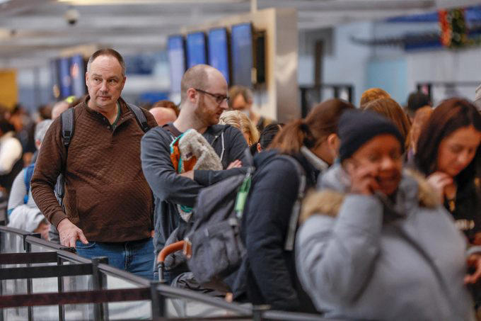 Everyone wants the security line to move faster, including TSA agents, Trying to pet the TSA K9 dog, Handing agents your boarding pass without your ID, Holding up your ID, Crowding the security checkpoint, Asking a TSA agent to check you in for your flight, Talking on your phone the whole time, Bringing the wrong ID, Yelling at them, Telling a bomb joke, Not listening to their directions, Walking your dog on a leash, Letting your kids run wild, Overdressing