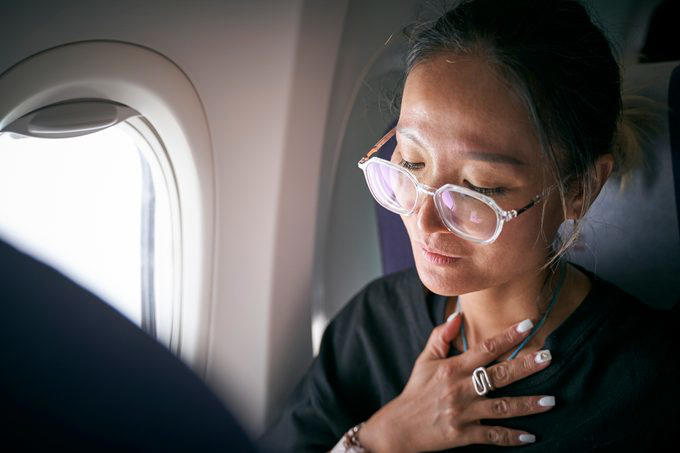 The dos and don’ts of flying, Enforcing the rules for other passengers, Organizing the overhead bins, Tugging their sleeve to get their attention, Asking them to fill your reusable water bottle, Serving yourself from the drink cart, Handing them a dirty diaper to throw away, Stowing your carry-on too carefully, Calling them over to chat, Flirting with them, Not letting them know you’re terrified of flying, Throwing away other people’s trash, Calling them by a term of endearment, Thanking the pilot at the end of the flight, More midflight missteps