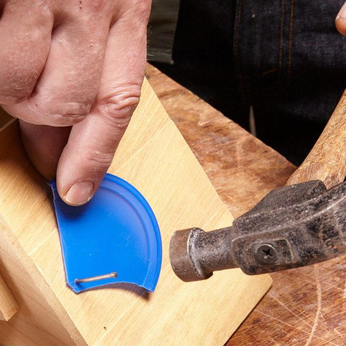 Quick Woodworking File, Check Out These Hand Tool Hacks and Modifications for Woodworking:, Custom Pads for a Mechanic’s Vise, More Planing, Less Exercise, Always Know Where to Find Your Paint Can Opener, Use a Sneaker to Clean Sandpaper, How to Magnetize a Screwdriver, Hands-Free Light Hack, Brush with a Drill, Kitty Litter Pouch for Tool Protection, Two Sizes of Brad Nails in One Gun, Caulk Gun Clamp, Hammer Cushion, Check if Your Square is Square, How to Fix a Square, Lighted Screwdriver Hack, Compressor Creeper, Saddles for Sawhorses, Bobby Pin Nail Holder, Hooks for Drill Storage, Vise-Grips to Pull Nails, Circle Gets the Square, Customized Chuck Key, Flush-Cutting Hacksaw, Last-Ditch Nail Pulling, Long-Reach Screwdriver, Longer-Lasting Utility Blade, Mini Drywall Saw, No-Dent Nail Finishing, PVC Sanding Files, Make Your Own Awl, Wrench for Rounded Bolts, Hang Your Roofing Tools, Clamp With a Tie-Down Strap, Mix Concrete with a Rake, Make Mini Roller Covers, Use a Level to Extend Your Table Saw Fence, Use a Drill to Dig Through Hard Soil, Make a Blade for Cutting Foam, Lift Doors With a Flat Pry Bar, Hammer Measuring Stick, PVC Hammer Holder, Quick-Draw Hammer Storage, More Leverage for Pulling Nails, Free Finger Saver, Hammer Lumber Splitter, Homemade Hammer Mallet, Hammer Extension, Maximize Your Hammer Power, Get Rid of Caked-On Drywall, Safer Trim Nailing, Help with Paint-Clogged Screw Heads, PVC Blade Storage, Quick and Easy Pilot Holes, Instant Magnetic Screw Holder, Give Yourself a Little Give, A Simple Drill Depth Stop, Super-Long Bit Extender, Make a Squeegee From a Rake, Gentle-Grip Pliers, Use a Rubber Band to Grip Stripped Screws, Rubber Band Bolt Holder, Long Reach Shears, Handy Rake Handle, Drill Bit Girdle, Pallet Dolly