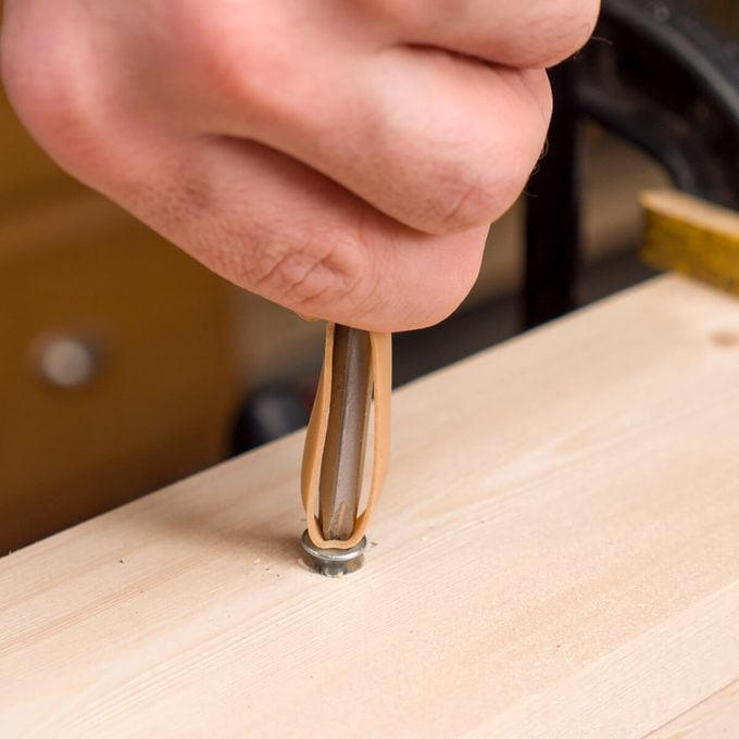 Quick Woodworking File, Check Out These Hand Tool Hacks and Modifications for Woodworking:, Custom Pads for a Mechanic’s Vise, More Planing, Less Exercise, Always Know Where to Find Your Paint Can Opener, Use a Sneaker to Clean Sandpaper, How to Magnetize a Screwdriver, Hands-Free Light Hack, Brush with a Drill, Kitty Litter Pouch for Tool Protection, Two Sizes of Brad Nails in One Gun, Caulk Gun Clamp, Hammer Cushion, Check if Your Square is Square, How to Fix a Square, Lighted Screwdriver Hack, Compressor Creeper, Saddles for Sawhorses, Bobby Pin Nail Holder, Hooks for Drill Storage, Vise-Grips to Pull Nails, Circle Gets the Square, Customized Chuck Key, Flush-Cutting Hacksaw, Last-Ditch Nail Pulling, Long-Reach Screwdriver, Longer-Lasting Utility Blade, Mini Drywall Saw, No-Dent Nail Finishing, PVC Sanding Files, Make Your Own Awl, Wrench for Rounded Bolts, Hang Your Roofing Tools, Clamp With a Tie-Down Strap, Mix Concrete with a Rake, Make Mini Roller Covers, Use a Level to Extend Your Table Saw Fence, Use a Drill to Dig Through Hard Soil, Make a Blade for Cutting Foam, Lift Doors With a Flat Pry Bar, Hammer Measuring Stick, PVC Hammer Holder, Quick-Draw Hammer Storage, More Leverage for Pulling Nails, Free Finger Saver, Hammer Lumber Splitter, Homemade Hammer Mallet, Hammer Extension, Maximize Your Hammer Power, Get Rid of Caked-On Drywall, Safer Trim Nailing, Help with Paint-Clogged Screw Heads, PVC Blade Storage, Quick and Easy Pilot Holes, Instant Magnetic Screw Holder, Give Yourself a Little Give, A Simple Drill Depth Stop, Super-Long Bit Extender, Make a Squeegee From a Rake, Gentle-Grip Pliers, Use a Rubber Band to Grip Stripped Screws, Rubber Band Bolt Holder, Long Reach Shears, Handy Rake Handle, Drill Bit Girdle, Pallet Dolly