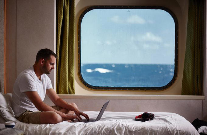 Cruise tips for the perfect trip, Booking too late, Not asking for an upgrade, Not packing a carry-on bag, Being rude or cold to the crew, Not taking advantage of flash deals, Using the internet a lot, Not signing up for the free loyalty program, Sticking to the buffets, Not using room service enough, Not reading the ship’s insurance policy, Going to Medical for seasickness, Not tipping your waiter, Taking sketchy DIY excursions, Going too far from the ship, Underestimating how windy it gets at sea, Not honoring cruise traditions, Not following current health protocols, Not booking your next cruise while you’re still on the ship