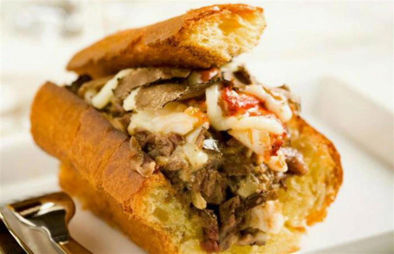 14. Barclay Prime Cheesesteak, Barclay Prime, Philadelphia, Pennsylvania, USA 19. Bennelong sausage roll, Bennelong, Sydney, Australia, 18. The Golden Nugget, COQODAQ, New York City, New York, USA, 17. Hot Dog, Mischa, New York City, New York, USA, 16. Millionaire's Milkshake, Grill 'n' Shake, Cardiff, Wales, UK, 15. Dragon Dog, DougieDog Diner, Vancouver, Canada, 14. Barclay Prime Cheesesteak, Barclay Prime, Philadelphia, Pennsylvania, USA, 13. World's Most Expensive Fries, Serendipity3, New York City, New York, USA, 12. Quintessential Grilled Cheese Sandwich, Serendipity3, New York City, New York, USA, 11. Juuni Ban hot dog, Tokyo Dog, Seattle, Washington, USA, 10. Billion Dollar Popcorn, Berco's Popcorn, Chicago, Illinois, USA, 9. Fried Chicken & Osetra Caviar, Momofuku Noodle Bar, New York City, New York, USA, 8. Golden Opulence Sundae, Serendipity3, New York City, New York, USA, 7. ,000 bagel, Westin New York at Times Square, New York City, New York, USA, 6. Guinness World Record 24k Pizza, Industry Kitchen, New York City, New York, USA, 5. The Golden Boy burger, De Daltons, Voorthuizen, Netherlands, 4. The Posh Pie, The Lord Dudley Hotel, Sydney, Australia, 3. Louis XIII pizza, various locations, Italy, 2. Meat pie, The Fence Gate Inn, Burnley, Lancashire, England, UK