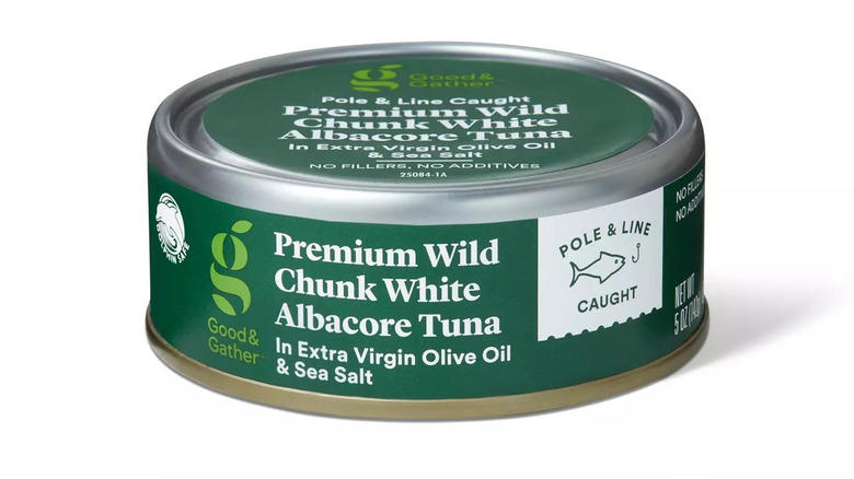 Good & Gather canned tuna Skip: Wild Planet albacore in extra virgin olive oil, Skip: Cento solid white albacore with extra virgin olive oil, Buy: Scout smoked wild albacore tuna in olive oil, Skip: Bumble Bee solid white albacore in vegetable oil, Buy: Genova yellowfin tuna in water with sea salt, Skip: Trader Joe's solid white albacore tuna in extra virgin olive oil, Buy: American Tuna pole-caught wild albacore with salt