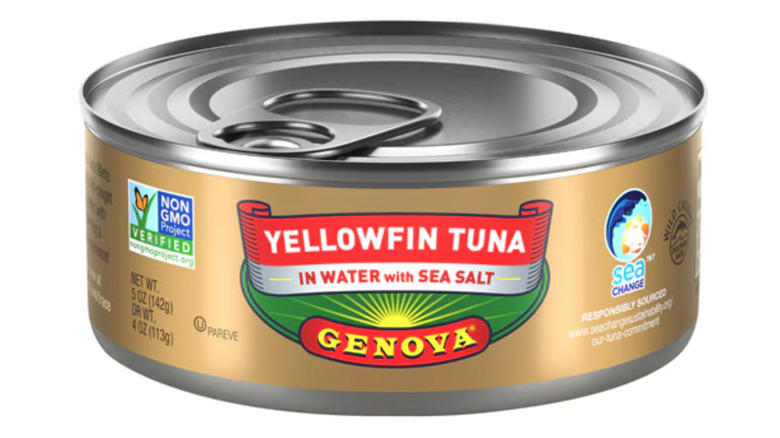 Genova canned tuna Skip: Wild Planet albacore in extra virgin olive oil, Skip: Cento solid white albacore with extra virgin olive oil, Buy: Scout smoked wild albacore tuna in olive oil, Skip: Bumble Bee solid white albacore in vegetable oil, Buy: Genova yellowfin tuna in water with sea salt, Skip: Trader Joe's solid white albacore tuna in extra virgin olive oil, Buy: American Tuna pole-caught wild albacore with salt
