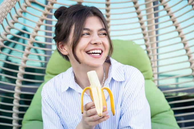 What to do with those extra bananas, Make a face mask, Eat a frozen “banana-sicle”, Polish silverware and leather shoes, Tenderize a roast, Brighten up houseplants, Deter aphids, Use as fertilizer or mulch, Assist with first aid, Ripen an avocado, Slough off dry skin, Remove warts, Attract butterflies and birds, Add to compost pile, Whiten teeth on the cheap, Get rid of splinters, Make banana “ice cream”, Create a dog treat, Restore dry hair, Ease heartburn, Prevent a scratched CD from skipping