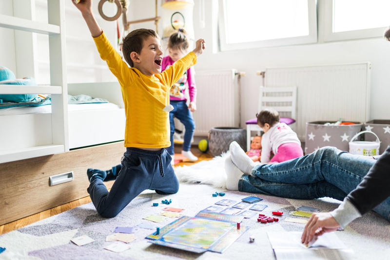 7) Test a New Board Game 1) Create a Scavenger Hunt, 4) Play Lawn Games, 7) Test a New Board Game, 25) Pillow Fight!, 28) Or Play Spin the Bottle — of Nail Polish, 29) Or Skip the Nails and Do a Face Mask, 30) Play 'Murder in the Dark', 33) Play 'Celebrity', 36) Dance Contest!, 37) Go Watch the Sunrise, 38) Pancake Brunch
