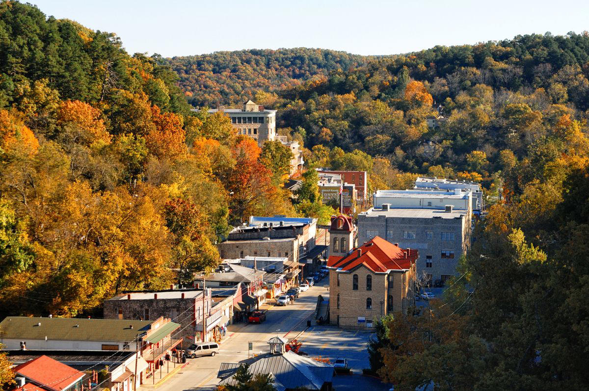 4) Eureka Springs, Arkansas 10) Big Bear, California, 9) Red Lodge, Montana, 8) Colorado Springs, Colorado, 7) Taos, New Mexico, 6) Maggie Valley, North Carolina, 5) Ogden, Utah, 4) Eureka Springs, Arkansas, 3) Roanoke, Virginia, 2) Robbinsville, North Carolina, 1) Presidio, Texas