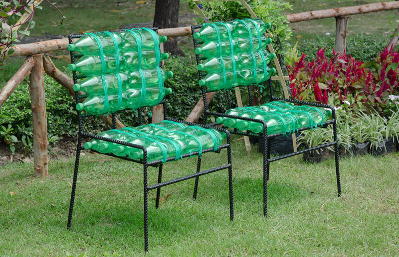 Refresh, reuse and recycle, Teacup bird feeder, Kids' stationery jars, Animal tin cans, Skateboard side table, Cork pot stand, Denim planters, Colander hanging basket, Découpage dresser, Ladder garden, Window shutter wall planter, Chalk painted furniture, Mason jar lights, Storage ladder, Outdoor plant dresser, Suitcase-style drawers, Blue sky fridge, Wooden bowl lamp, Children's drawers, Colourful candlesticks, Tin can planters, Textured set of drawers, Corkboard wall art, Reclaimed door bench, Bicycle bathroom vanity, Chair transformations, Cabinet update, Reclaimed wooden shelf, Plastic bottle garden chairs