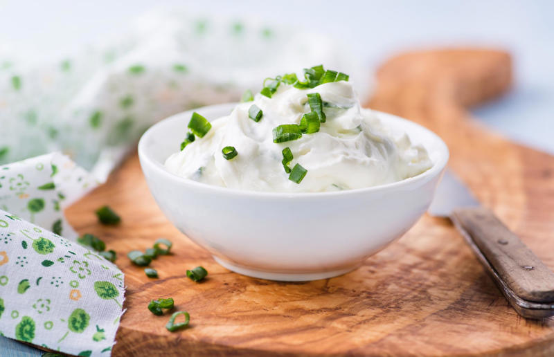 Sour cream and onion As easy as one, two, three..., Honeyed curry mayo, Baked brie, Whipped smoked salmon, Goats' cheese and lemon, Speedy blue cheese, Creamy ranch, Cucumber raita, Crab pâté, Tapenade, Baba ganoush, Smoked mackerel pâté, Sour cream and onion, Roasted red pepper, Beetroot hummus, Tzatziki, Artichoke, Tomato salsa, Guacamole, Salmon and cream cheese, Broad bean and basil, Spicy ponzu, Whipped feta, Hot tomato, Vegan queso, Caramel sauce, Chocolate sauce