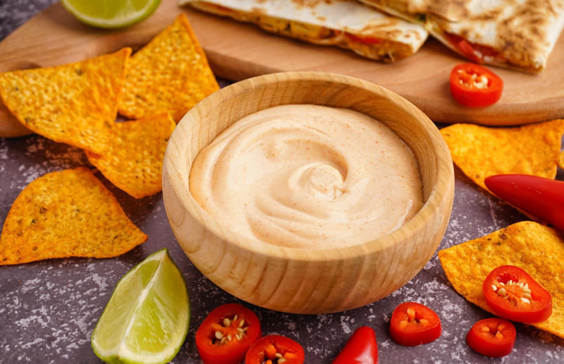 Honeyed curry mayo As easy as one, two, three..., Honeyed curry mayo, Baked brie, Whipped smoked salmon, Goats' cheese and lemon, Speedy blue cheese, Creamy ranch, Cucumber raita, Crab pâté, Tapenade, Baba ganoush, Smoked mackerel pâté, Sour cream and onion, Roasted red pepper, Beetroot hummus, Tzatziki, Artichoke, Tomato salsa, Guacamole, Salmon and cream cheese, Broad bean and basil, Spicy ponzu, Whipped feta, Hot tomato, Vegan queso, Caramel sauce, Chocolate sauce