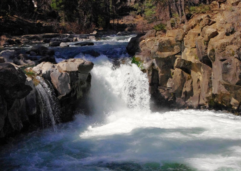 McWay Falls- No. 1, Yosemite Falls- No.2, Vernal Falls- No. 3, Lower Eagle Falls- No. 4, Rainbow Falls- No.5 , Bridalveil Fall- No. 6, Mossbrae Falls- No. 7, Tokopah Falls- No. 8, Hetchy Hetchy Resevoir- No. 9, Alamere Falls- No. 10, McCloud River's Three Waterfalls- No. 11, Paradise Falls- No. 12, Rose Valley Falls Trails- No. 13, Cedar Creeks Falls- No. 14, Roaring Rivers Falls- No. 15