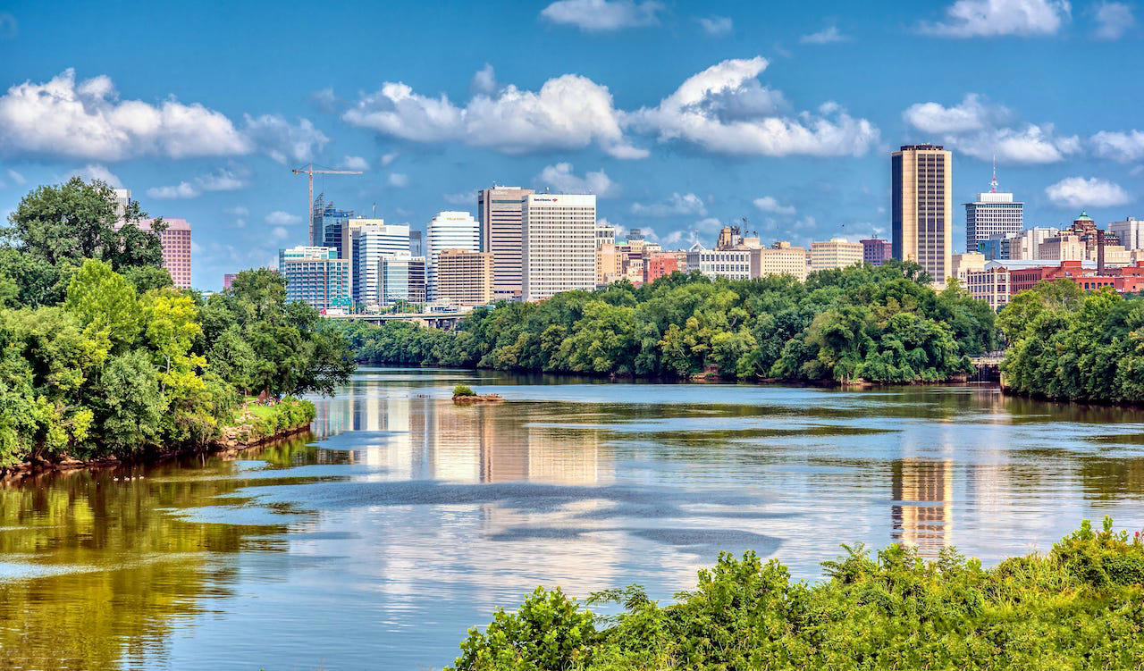 18. Richmond, Virginia 15. Nashville, Tennessee, 14. St. Louis, Missouri, 13. Scottsdale, Arizona, 12. Wichita Falls, Texas, 11. Austin, Texas, 10. Sunnyvale, California, 9. Westminster, Colorado, 8. Sioux Falls, South Dakota, 7. Cary, North Carolina, 6. Santa Clara, California, 5. Carmel, Indiana, 4. Bellevue, Washington, 3. Seattle, Washington, 2. Richmond, Virginia, 1. Bend, Oregon