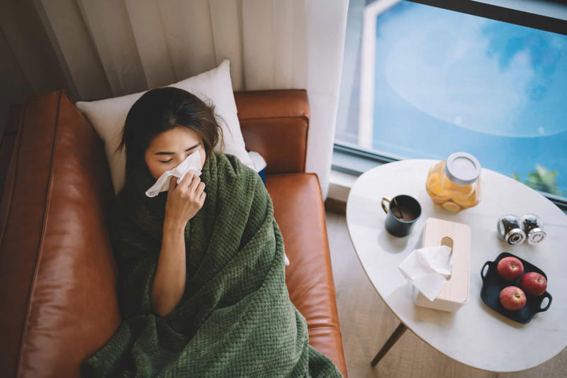 Stay home when you're sick Watch less TV, Stand up more, Drink more water, Find a work out you actually enjoy, Be careful how you diet, Stay home when you're sick, Chill out, Meal prep, Apply sunscreen, Switch off, Go outdoors, Avoid chemicals, Take care of you heart, Argue less, Stop feeling guilty about treating yourself, Take care of your mental health, Get your vitamins and minerals from food, Get a health check, Learn more about your family's health history, Find a doctor you like and can trust, Get tested, Learn how to cook healthy dishes, Meet up with friends regularly, Practice mindfulness, Drink in moderation, Find the right contraceptive method for you, Quit smoking