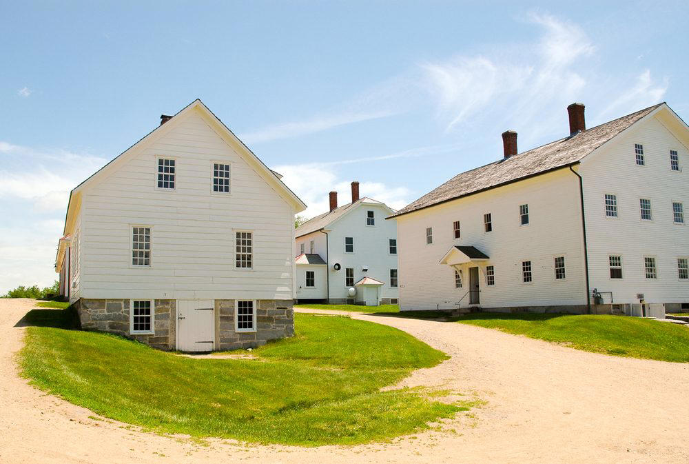 New Hampshire: Canterbury Shaker Village Minnesota: Mill City Museum, Mississippi: Old Mississippi State Capitol, New Hampshire: Canterbury Shaker Village, New Jersey: Sandy Hook Lighthouse, New Mexico: Palace of the Governors, Ohio: Cincinnati Zoo, Oklahoma: Honey Springs Battlefield, Washington: Chinook Point, West Virginia: The Greenbrier, Wyoming: Independence Rock