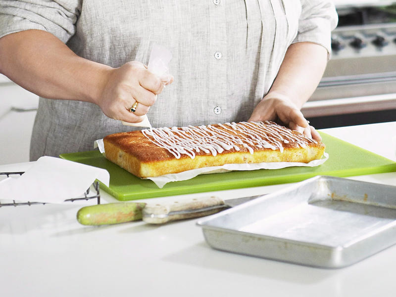 Ingredients, How to make Julie Goodwin’s lemon coconut slice (video), How long does lemon slice last?, Can you freeze lemon slice?, Where can I buy moist coconut flakes?, More Julie Goodwin baking recipes